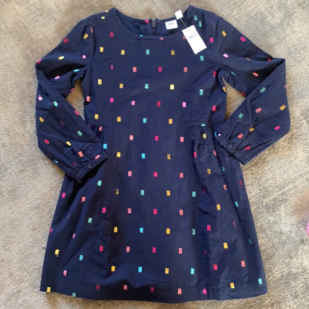🆕 Gap Kids girls metallic dot dress